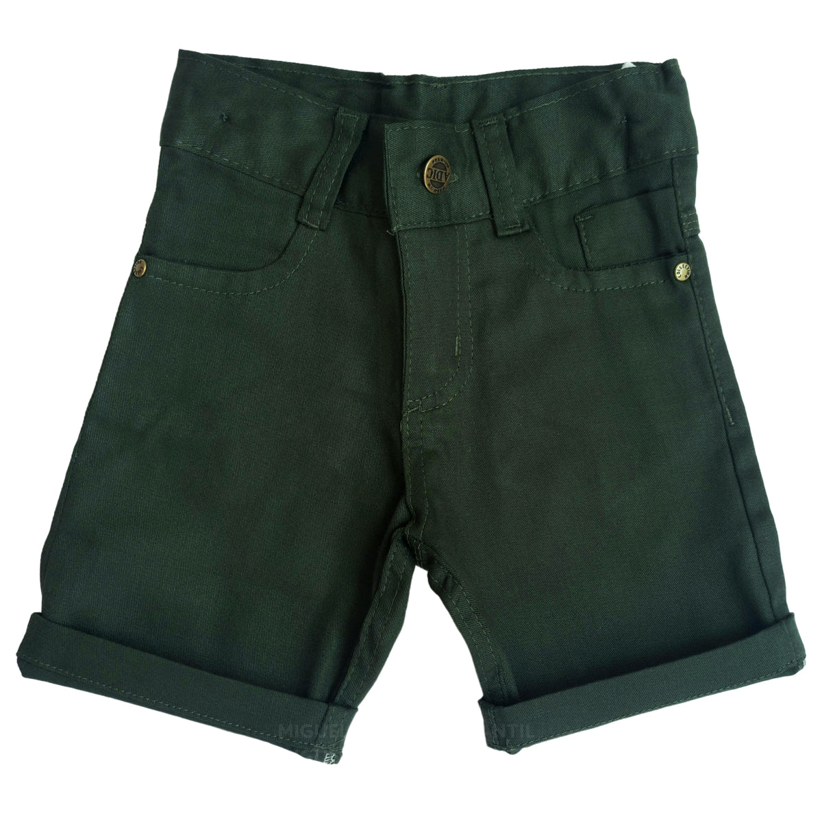 Bermuda Bolso Faca Sarja Infantil e Juvenil Várias Cores 1 ao 16 anos