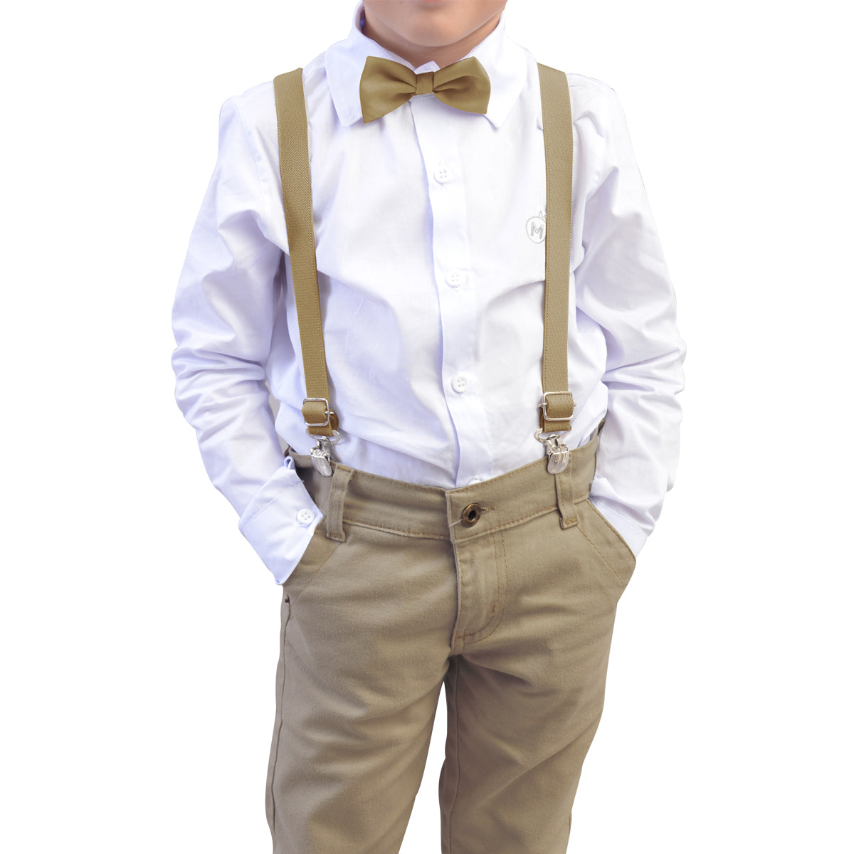 Conjunto Social Manga Longa Pajem Tons Terrosos P ao 16 Anos