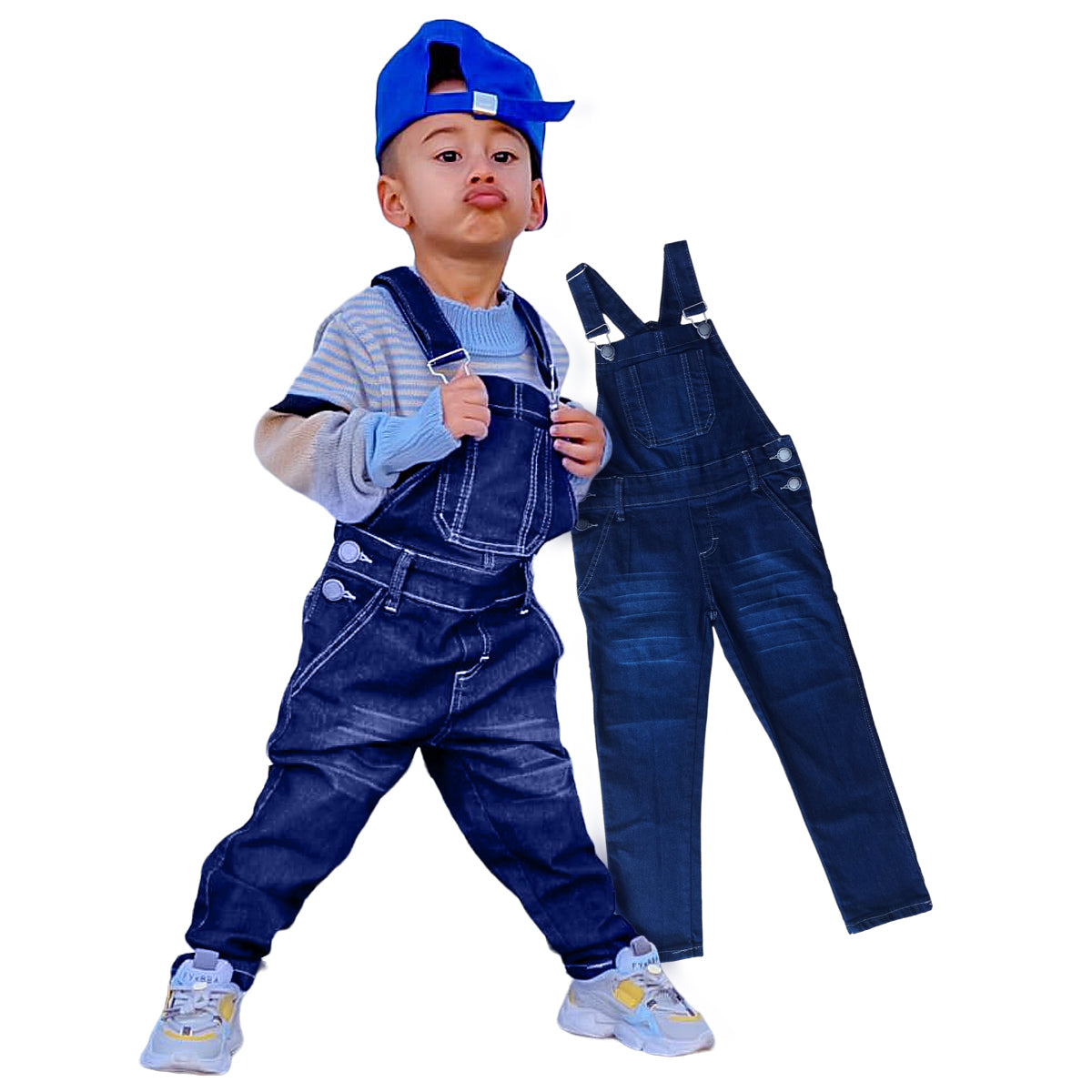 Macacão Calça Jardineira Infantil  Masculino Várias Cores2 ao 8 anos