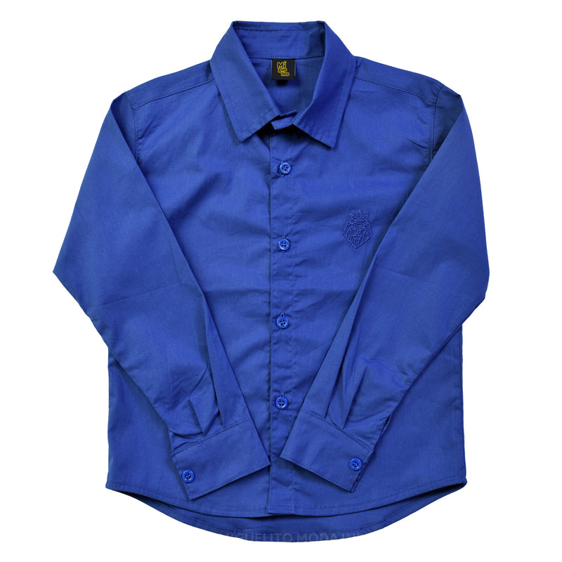 Conjunto Camisa Azul Royal Calça Infantil Bebe