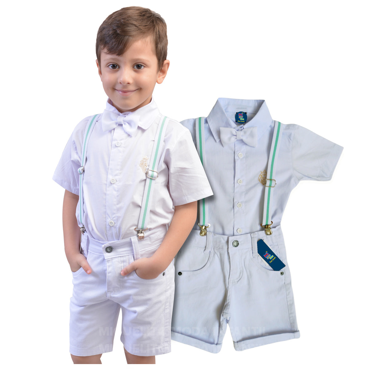 Conjunto Infantil Social Batizado Menino