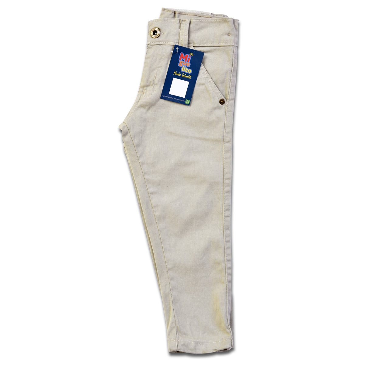 Calça Sarja  Infantil Bolso Faca  Várias Cores P ao 16 anos