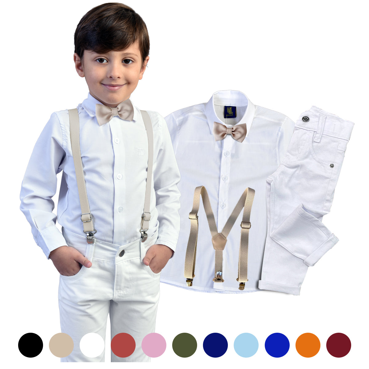 Roupa Bebê Menino Infantil Apresentação - Batizado - Festa P ao 8 anos