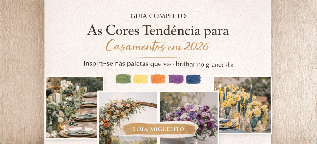 Guia Completo: As Cores Tendência para Casamentos em 2026
