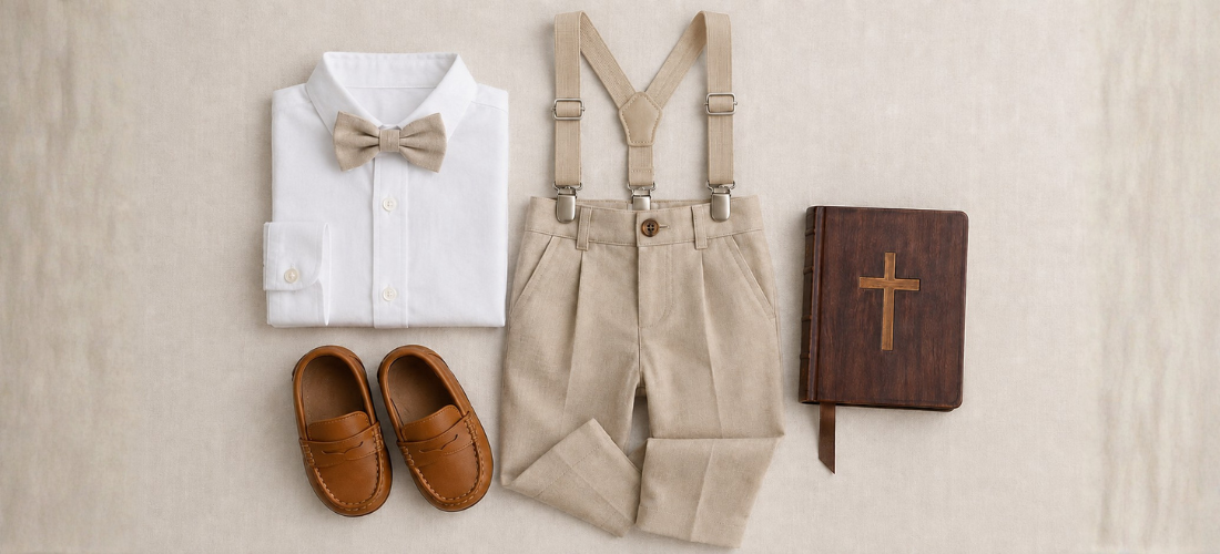 Roupa para Apresentação de Bebê na Igreja: Como vestir o menino com elegância?
