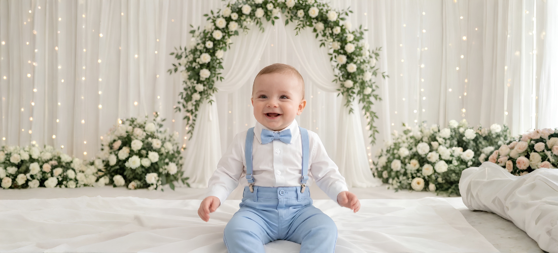 Conjunto Pajem Azul Bebê: Elegância e Conforto para Casamentos e Batizados