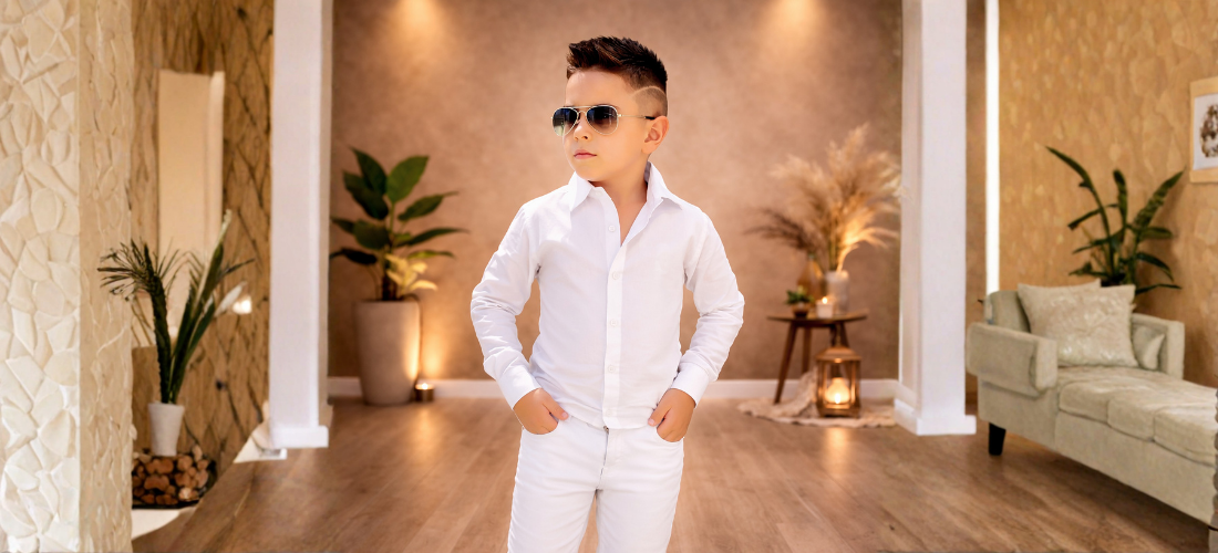 Camisa Social Branca Infantil: Como escolher o modelo ideal para pajens e batizados?