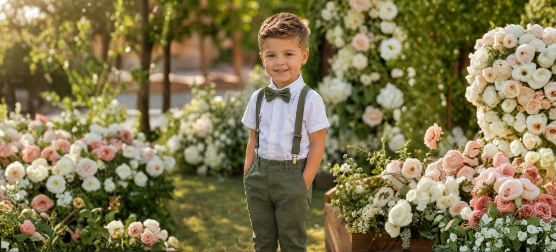 Roupa de pajem verde-oliva: Como aderir à tendência em casamentos no campo?