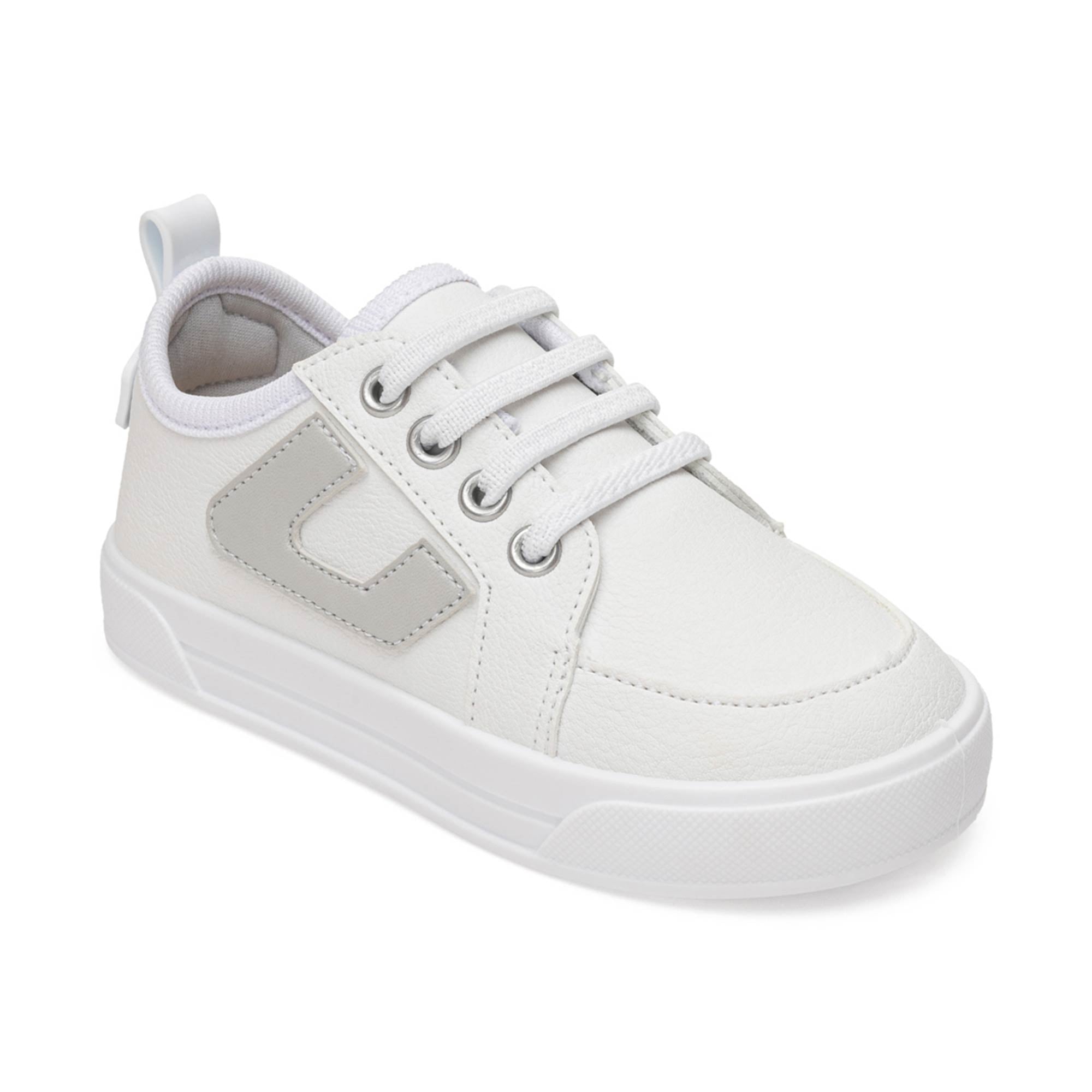 Tênis branco com Detalhe em Prata Pimpolho (Atacado)