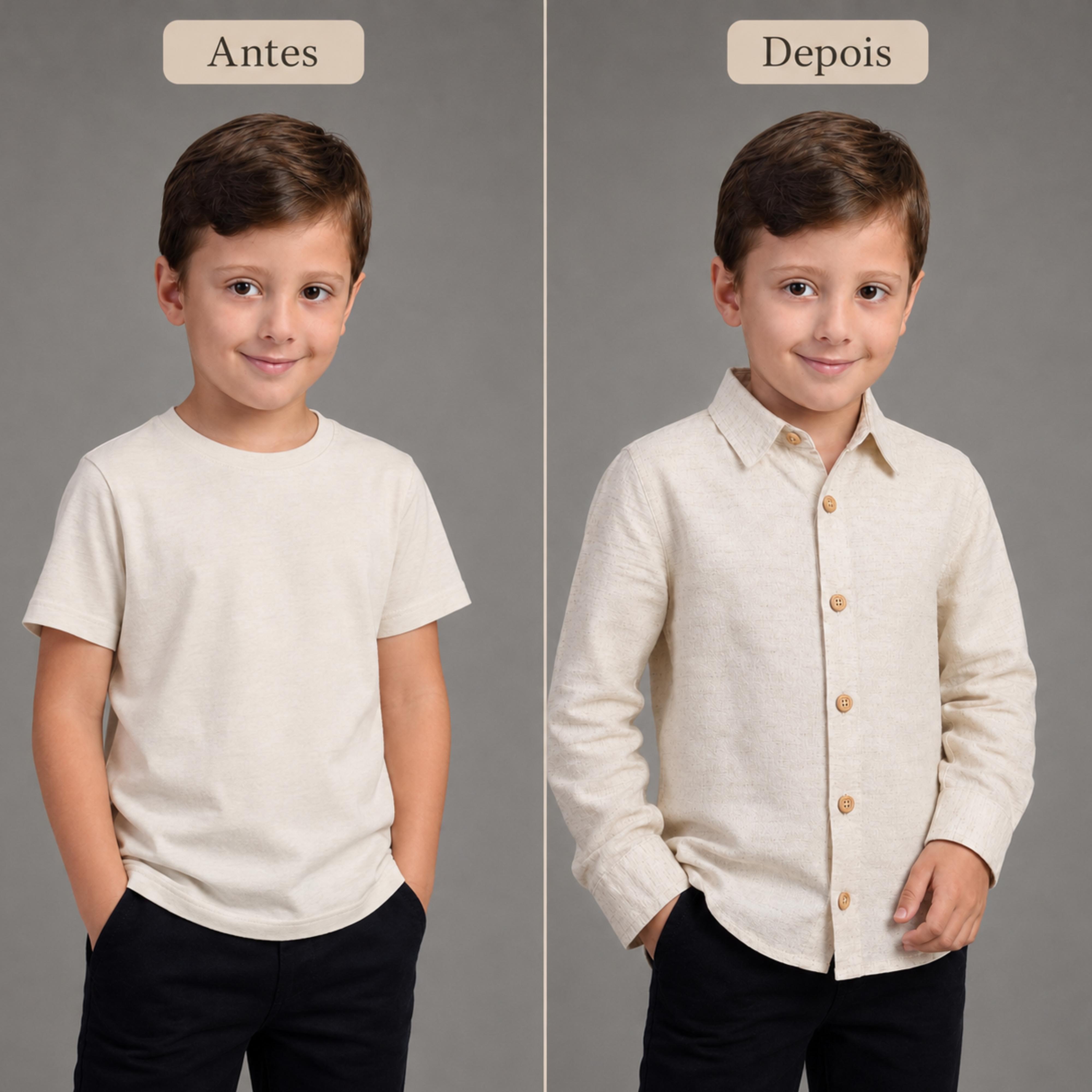 Camisa Linho Manga Longa Premium