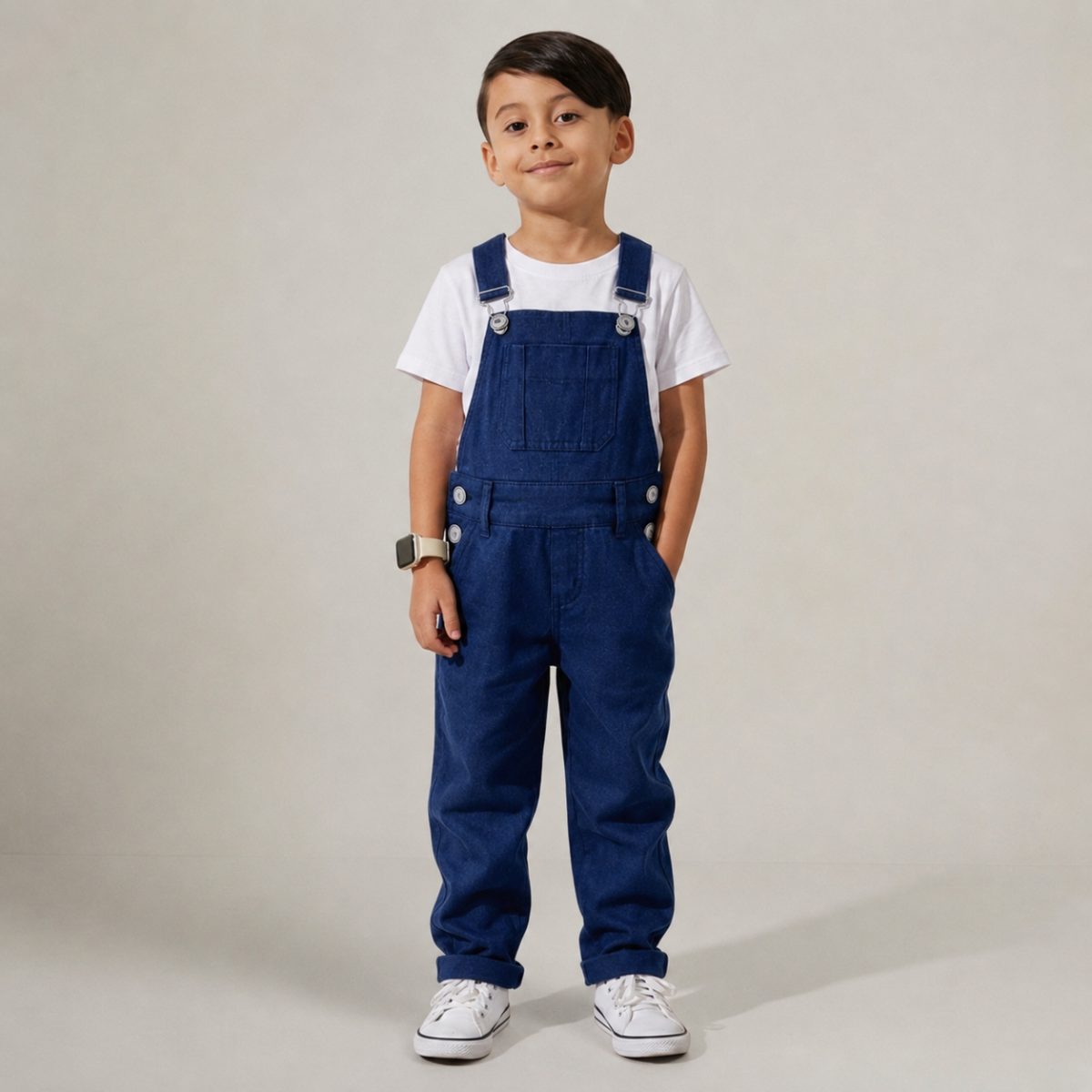 Jardineira Infantil em Sarja