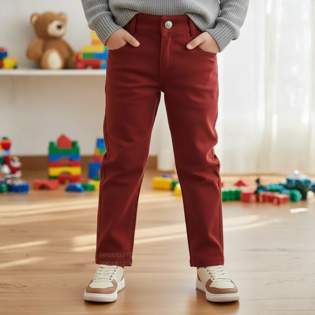 Calça Sarja  Infantil Bolso Faca  Varias Cores Promoção - Envio Rápido