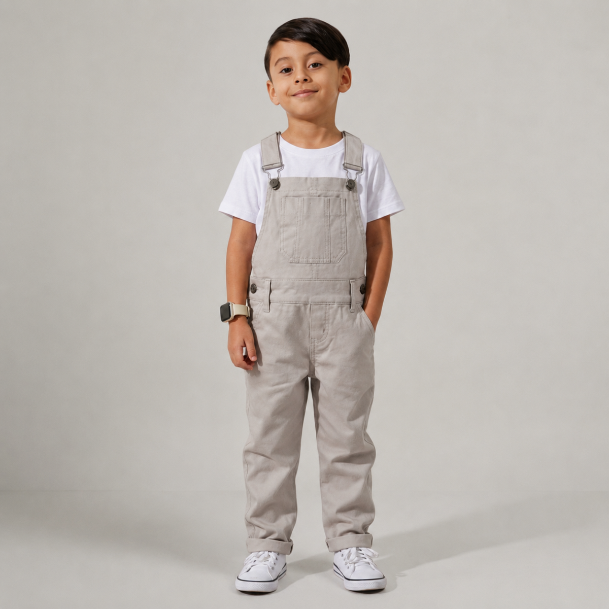 Jardineira Infantil em Sarja
