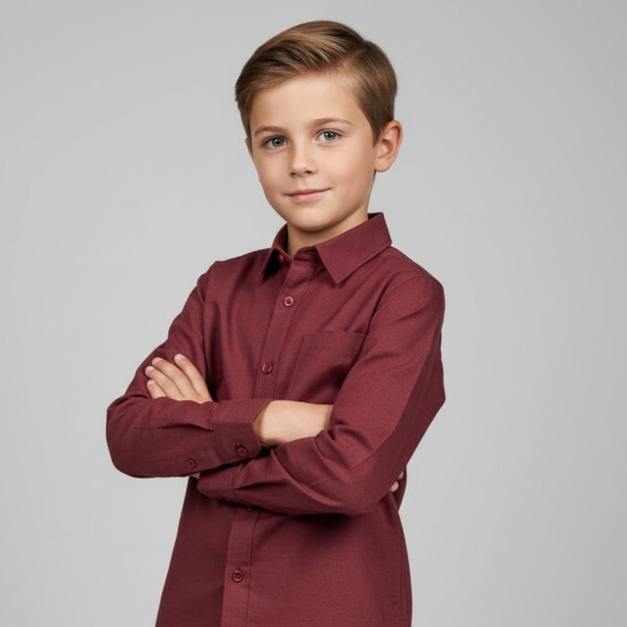 Camisa Juvenil Social Manga Longa Batizado Promoção