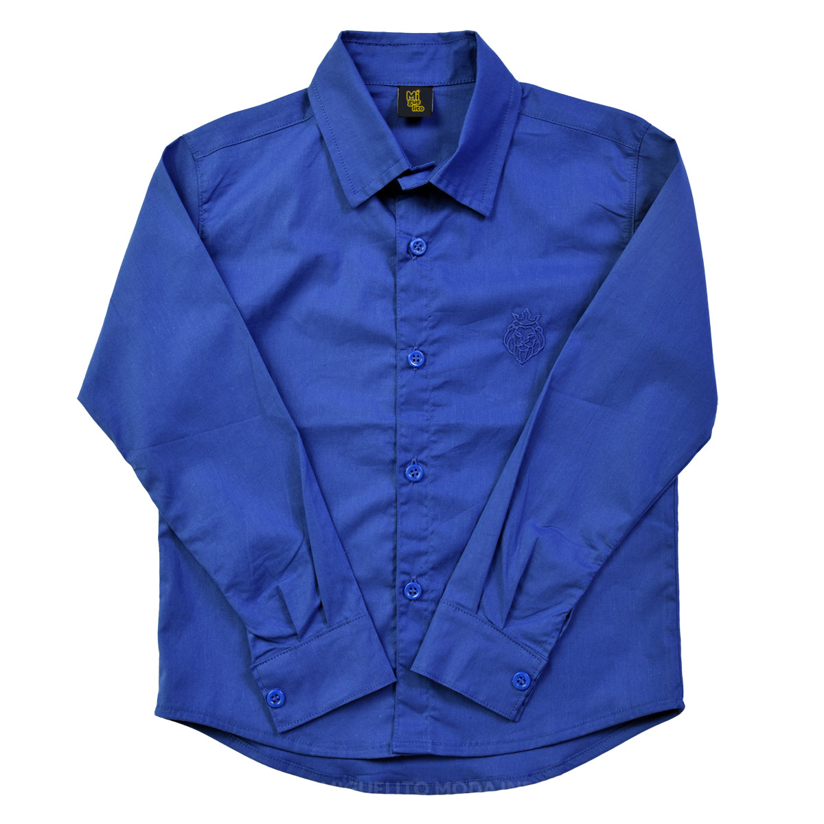 Conjunto Camisa Azul Royal Calça Infantil P ao 8 anos (Atacado)