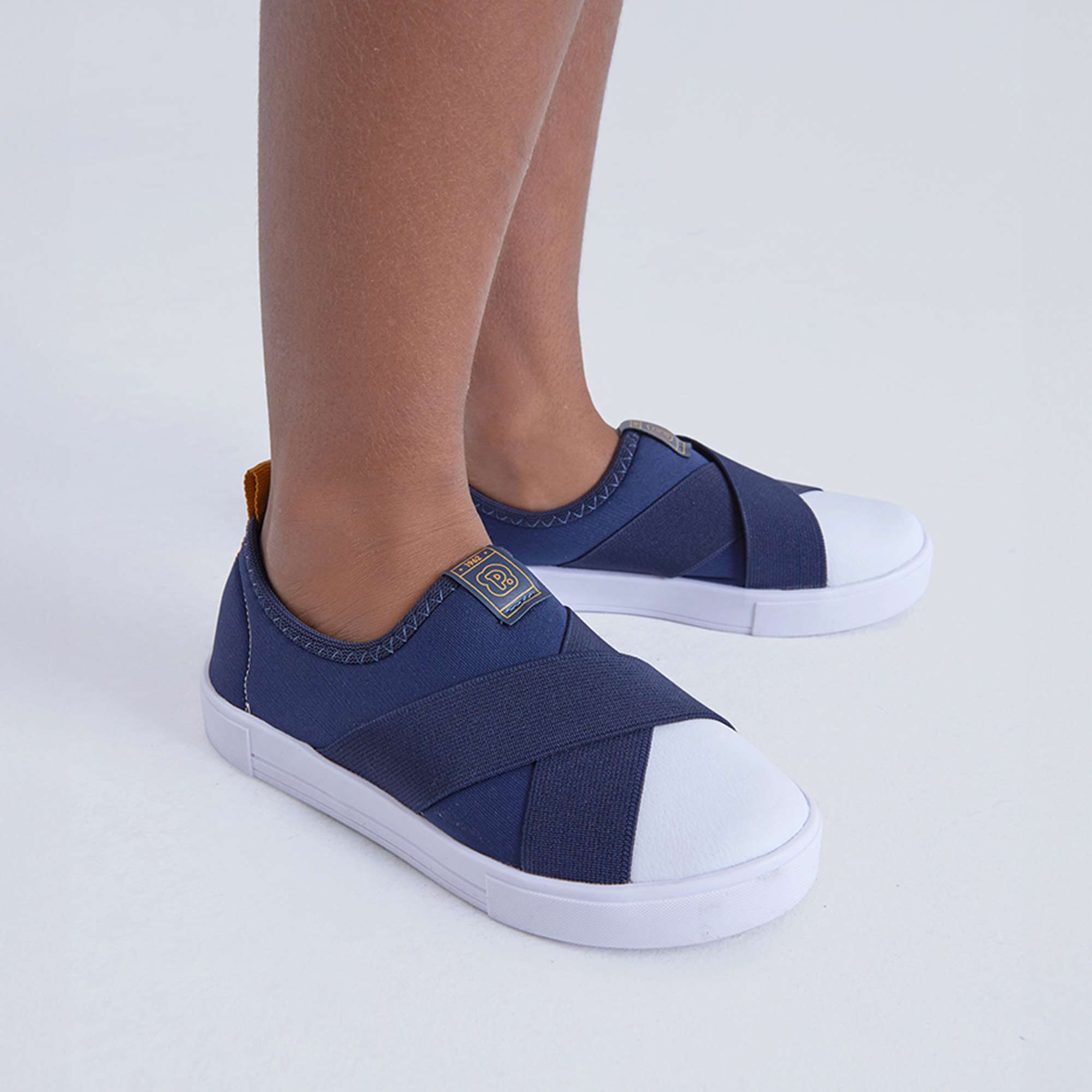 Tênis Calce Fácil Step Azul marinho Pimpolho