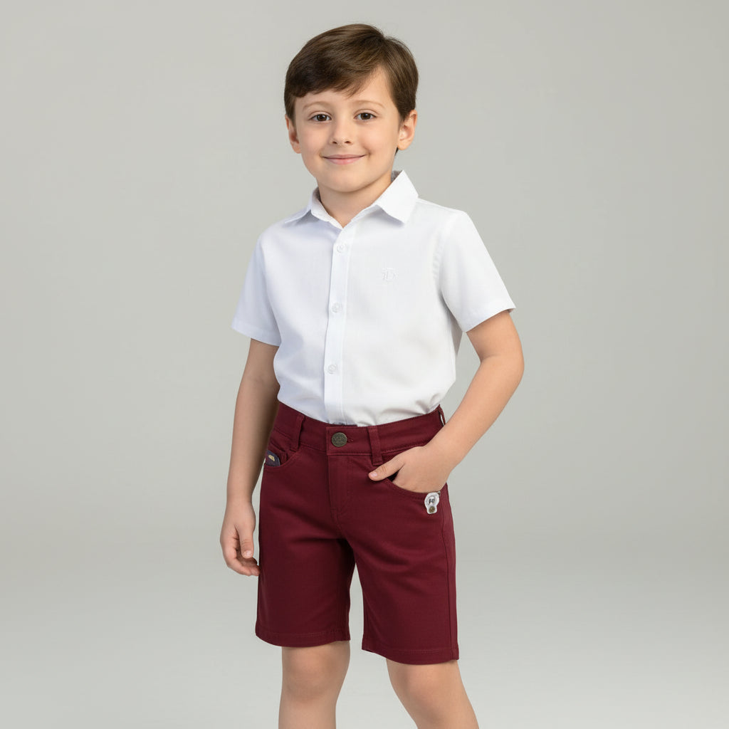 Bermuda Sarja Infantil Tam 1 ao 12 | Diversas Cores e Modelos
