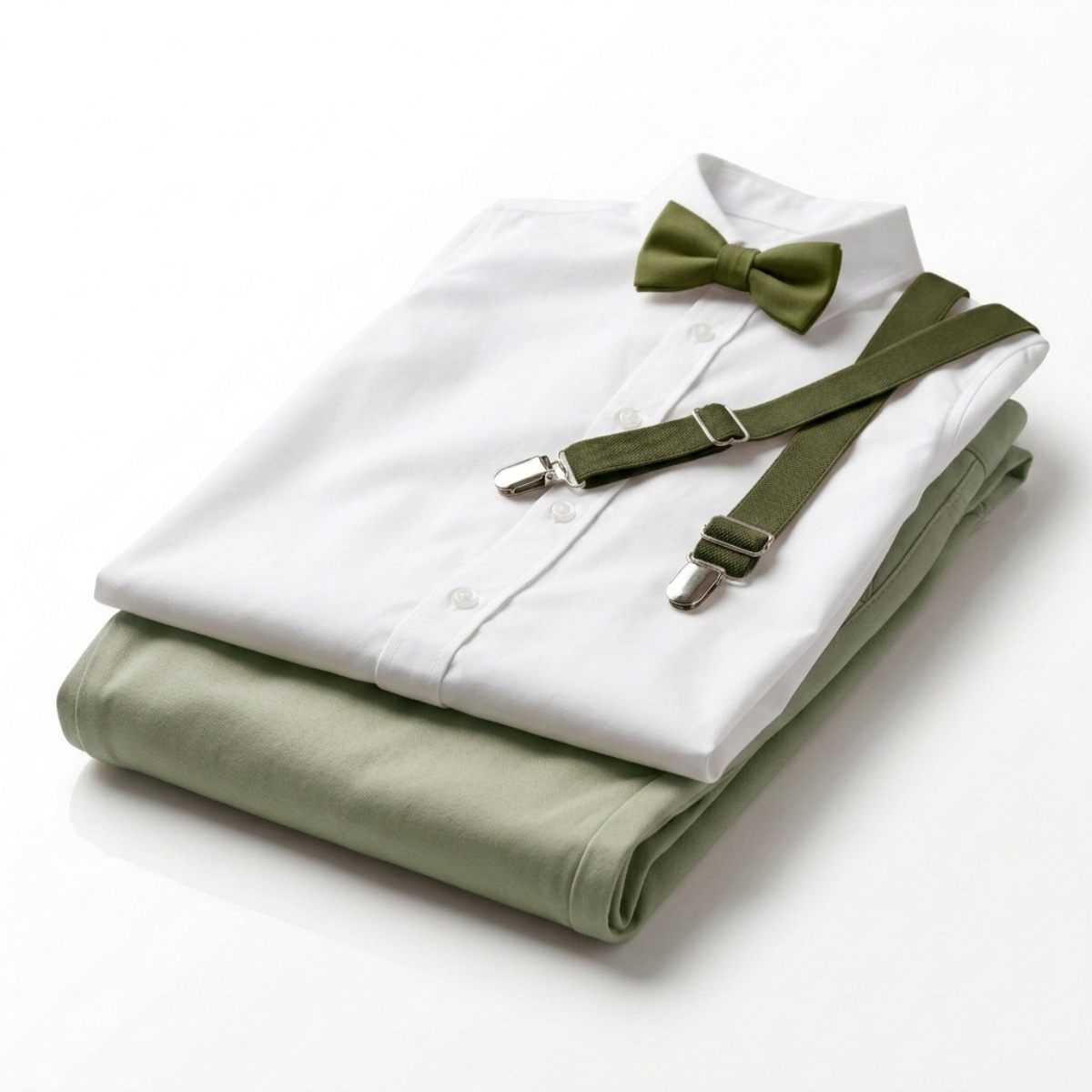 Conjunto Pajem Verde Oliva e Verde Musgo