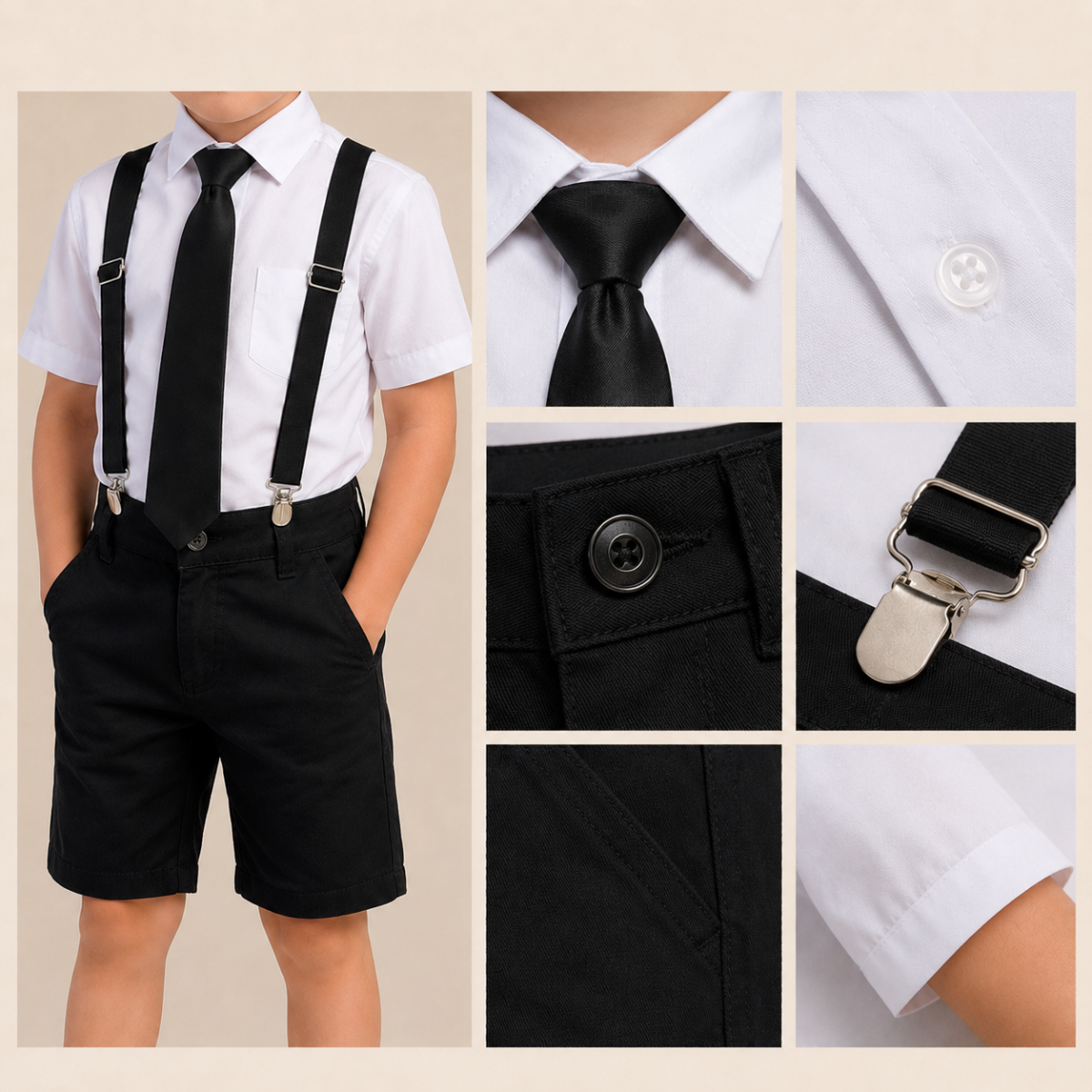 Conjunto Temático Poderoso Chefinho – Manga Curta + Bermuda Preta