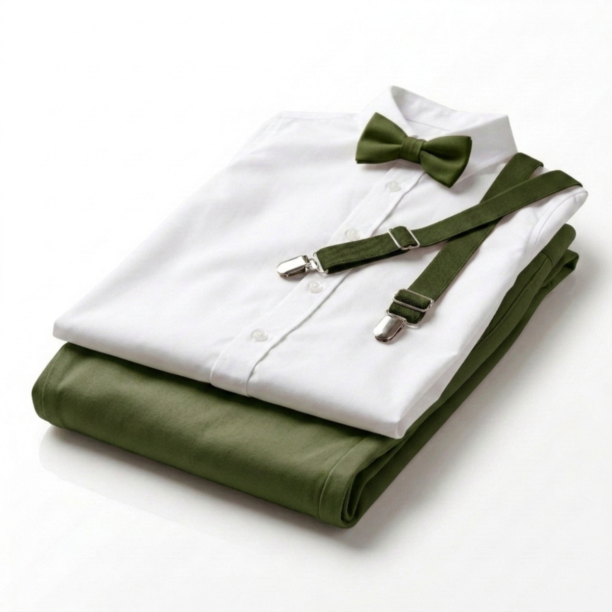 Conjunto Pajem Verde Oliva e Verde Musgo