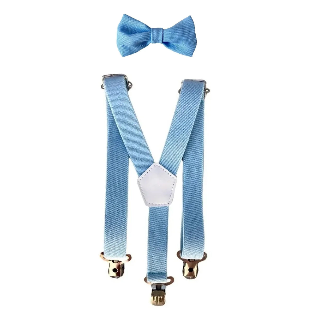 Conjunto Com Suspensório e Camisa Manga Longa Preta