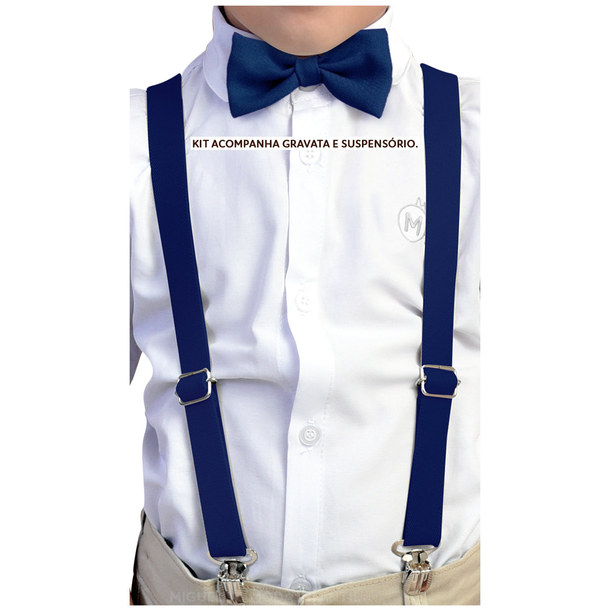 Roupas De Bebe Menino Festa Casamento Aniversário - Azul Marinho (Atacado)