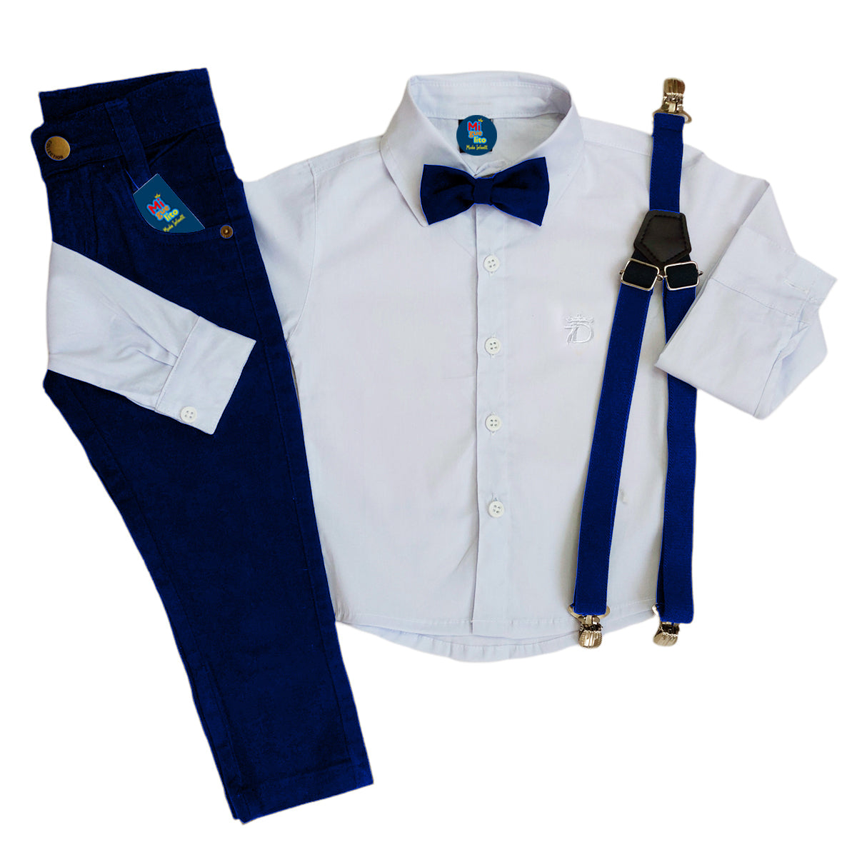 Conjunto Pajem Azul Marinho | Manga Longa