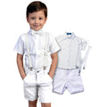 Roupa Infantil Social Menino - Bebê Batizado Festa - Casamento Verão