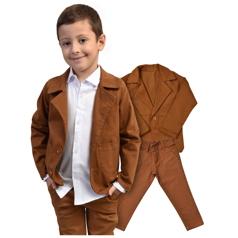 Roupa Infantil Menino Batizado Casamento com Blazer Camisa e Calça