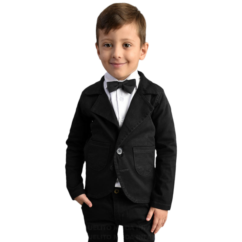 Kit com 2 Peças Blazer e Calça Sarja Infantil Bebê Menino Várias Cores