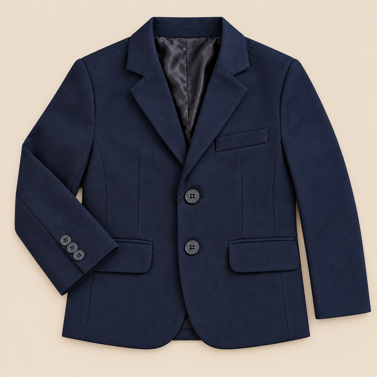 Blazer social infantil masculino em gabardine azul-marinho – foto 14 do produto