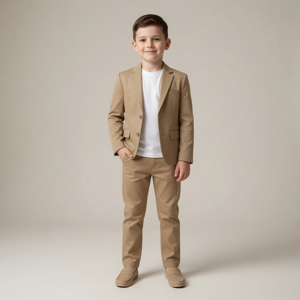 Conjunto Blazer Sarja 3 peças - Calça - Camisa e Blazer 1 ao 16 anos
