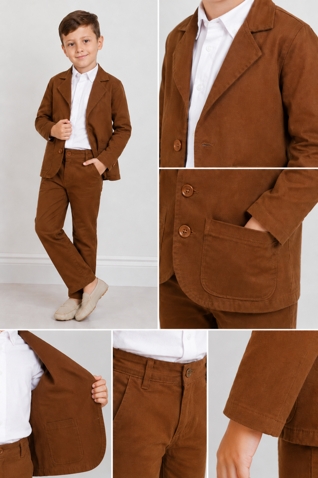 Blazer Infantil Masculino Sarja - Envio imediato