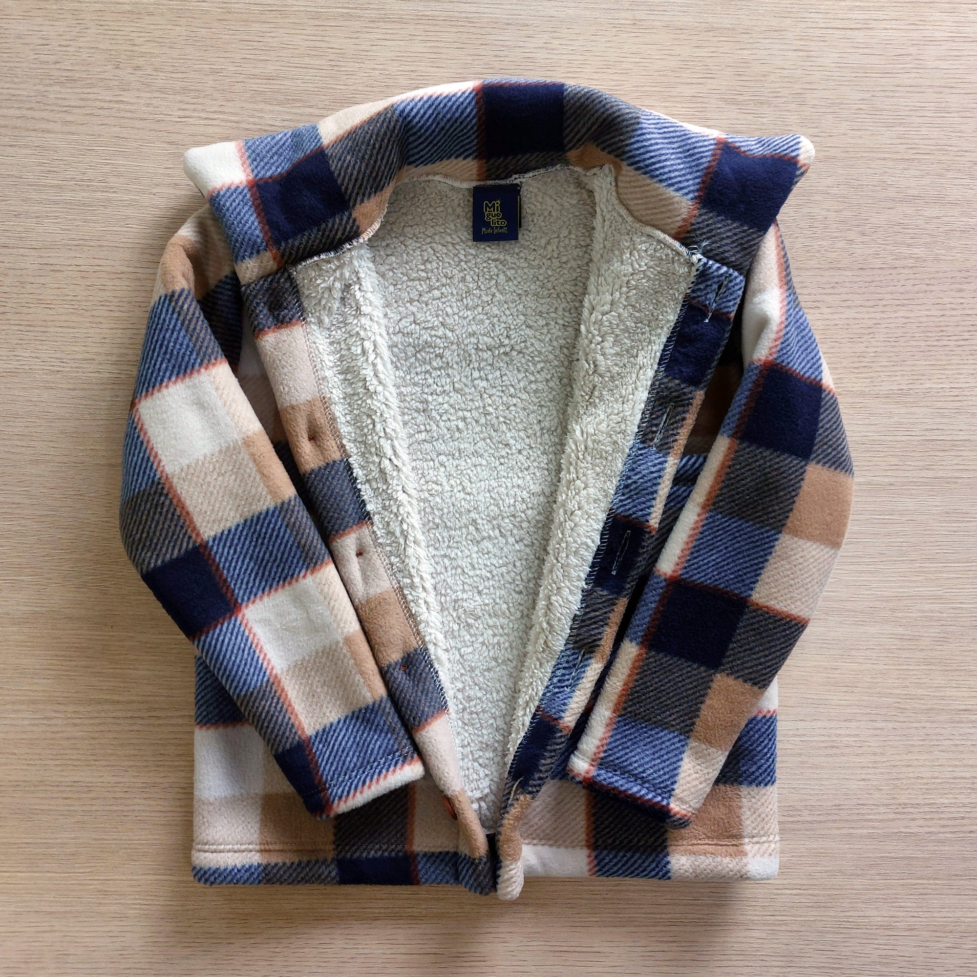 Blusa Casaco Infantil Xadrez Lã Reforçado Grosso Pelúcia (Atacado)