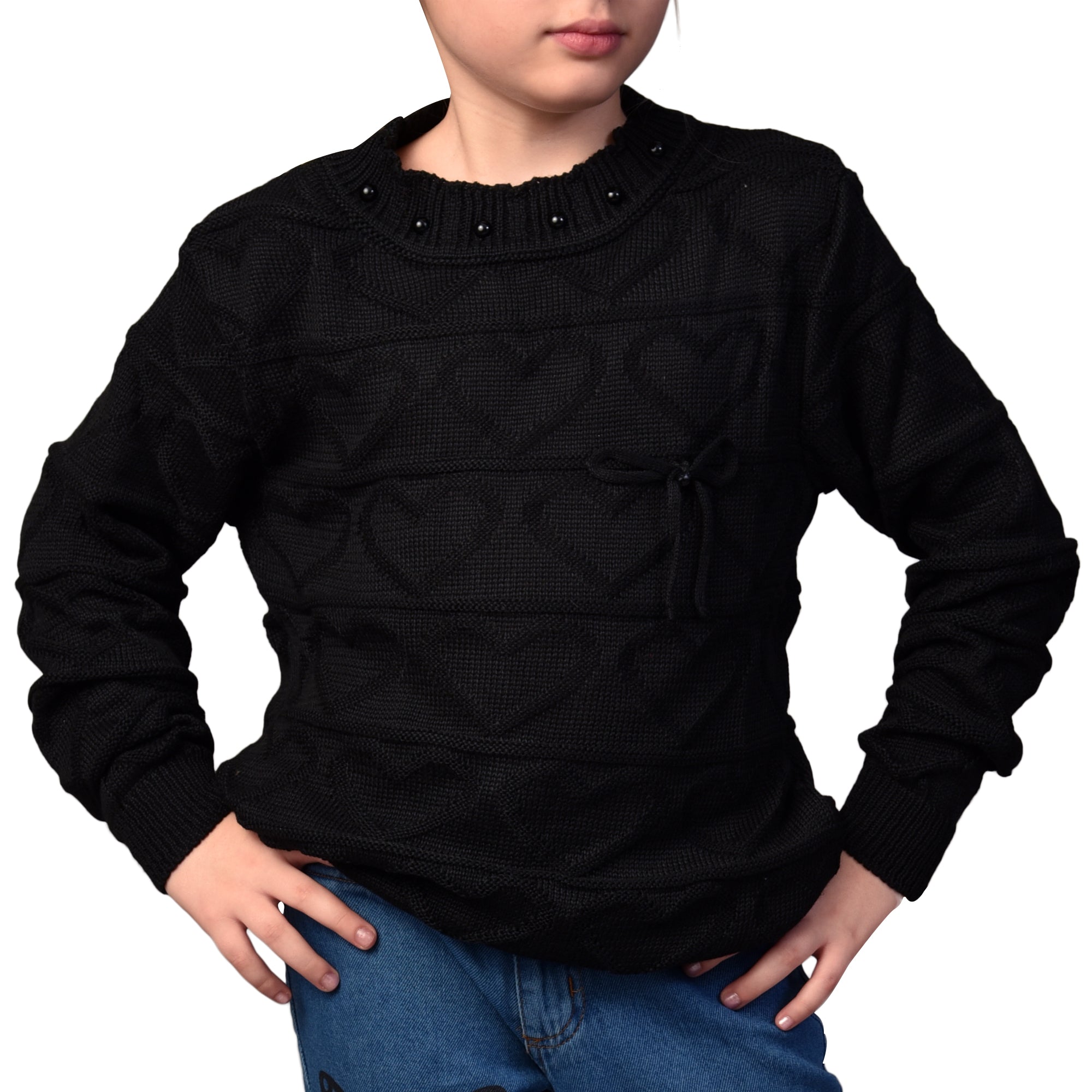 Blusa Sueter Lã Tricô Infantil Meninas Inverno