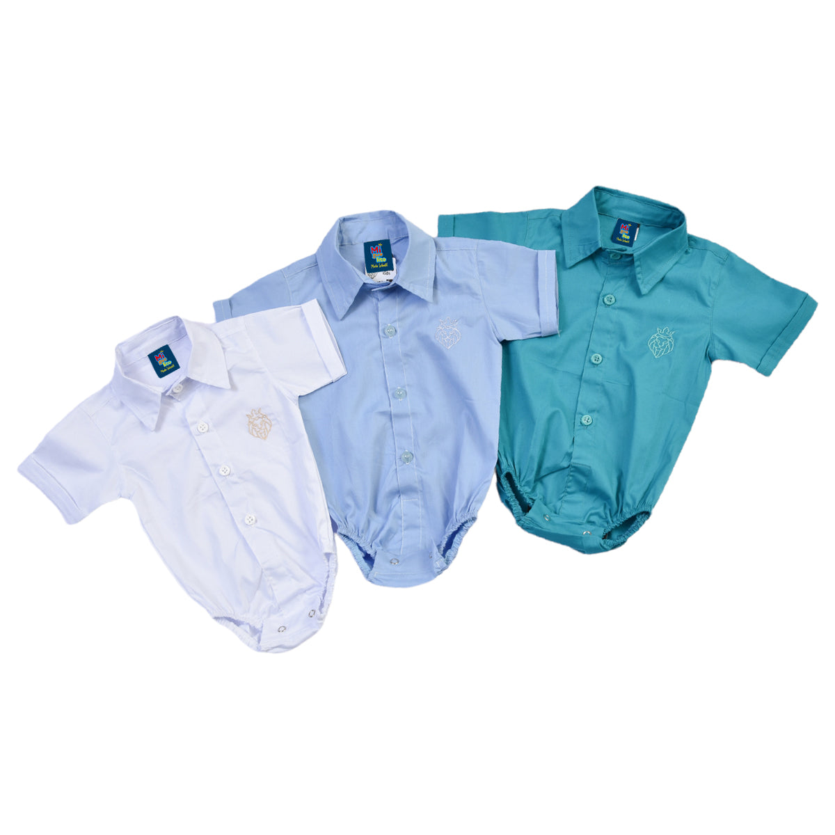 Body algodão Infantil Bebê Menino Manga Curta 0 a 10 meses (Atacado)