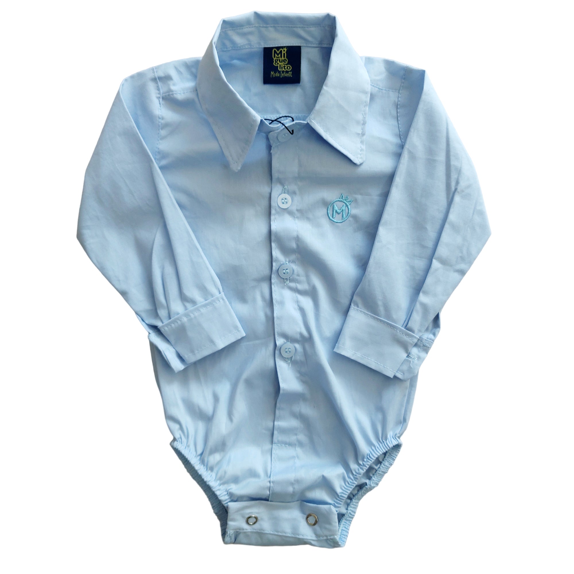 Body Social infantil Manga Longa Batizado Varias cores (Atacado)