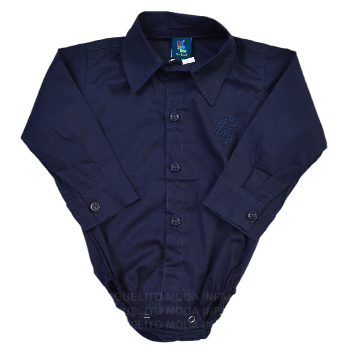 Body Social infantil Manga Longa Batizado Varias cores (Atacado)