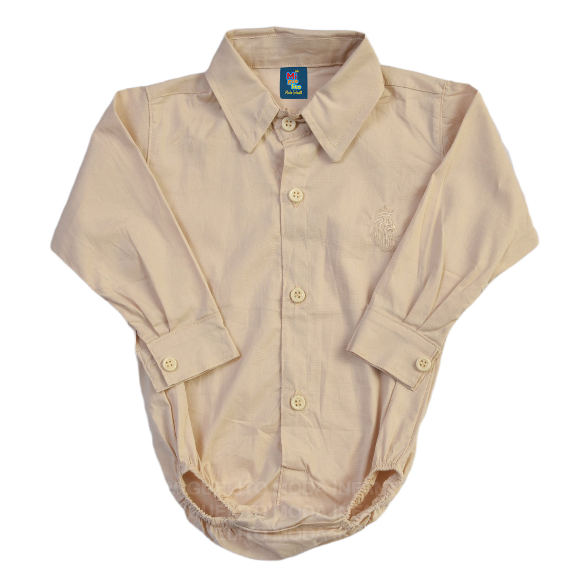 Body Social infantil Manga Longa Batizado Varias cores (Atacado)