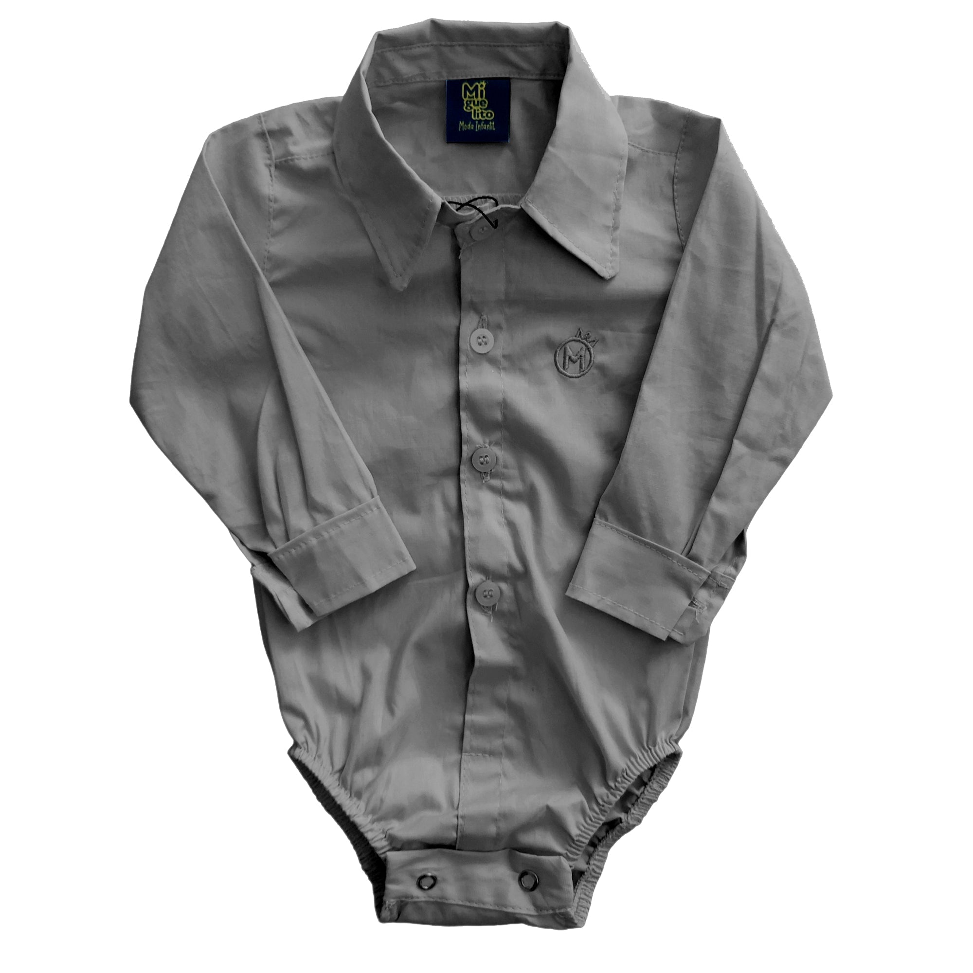 Body Social infantil Manga Longa Batizado Varias cores (Atacado)