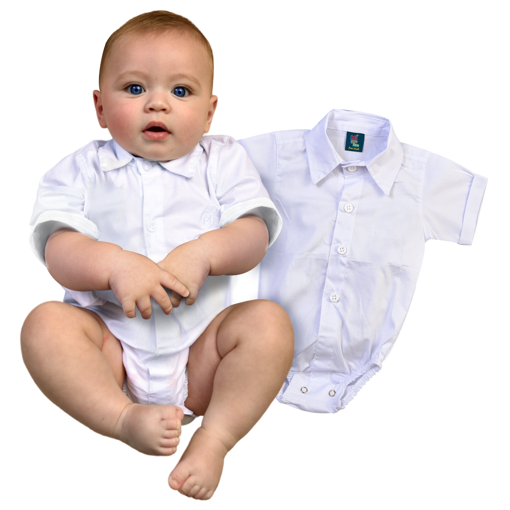 Body algodão Infantil Bebê Menino Manga Curta 0 a 10 meses (Atacado)