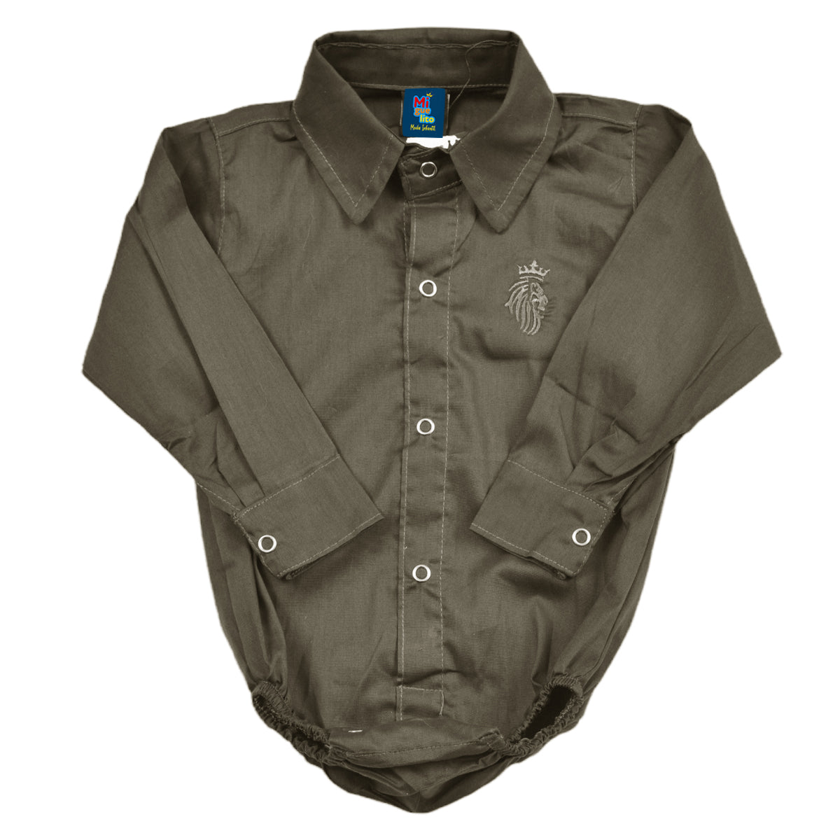 Body Social infantil Manga Longa Batizado Varias cores (Atacado)