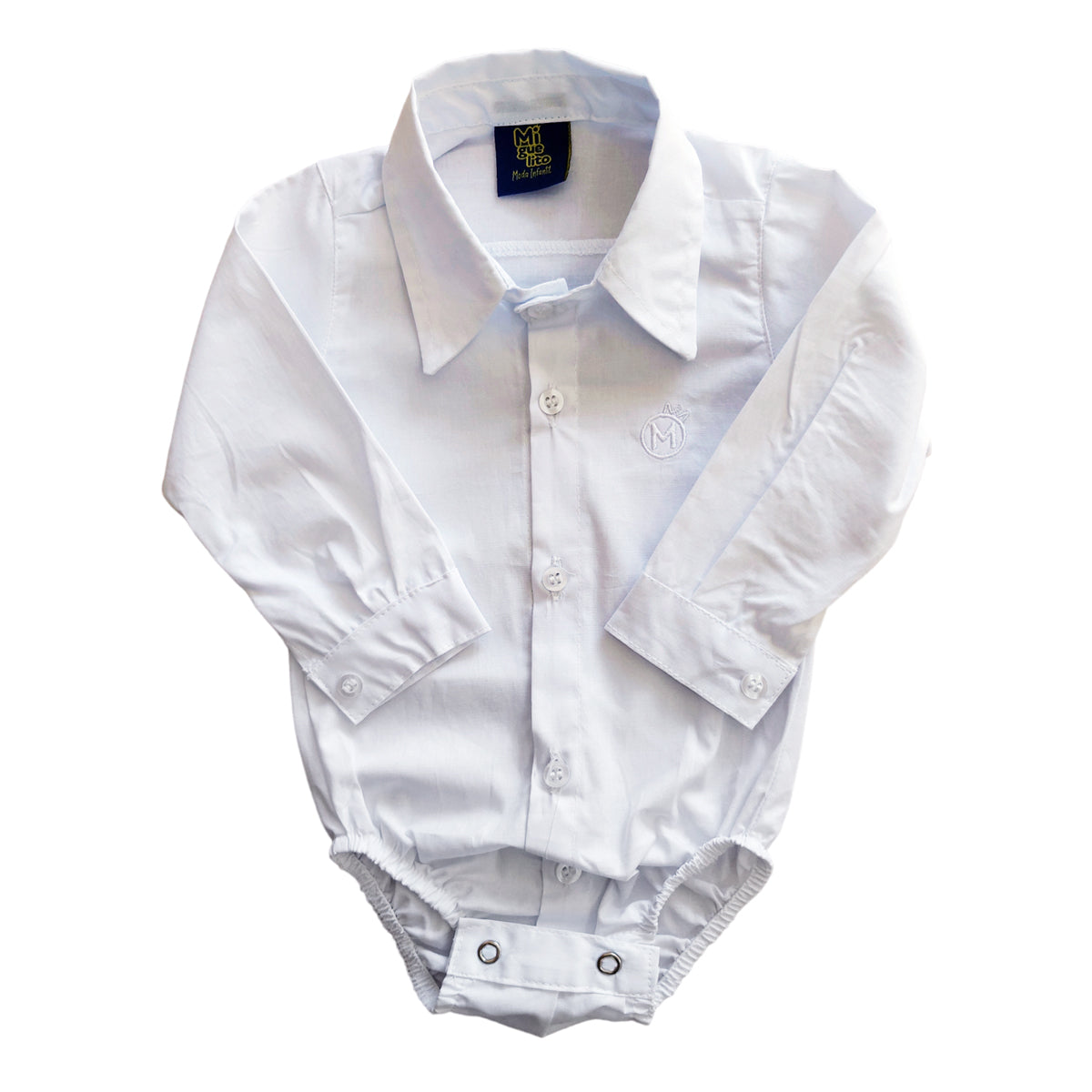 Body Social infantil Manga Longa Batizado Varias cores (Atacado)