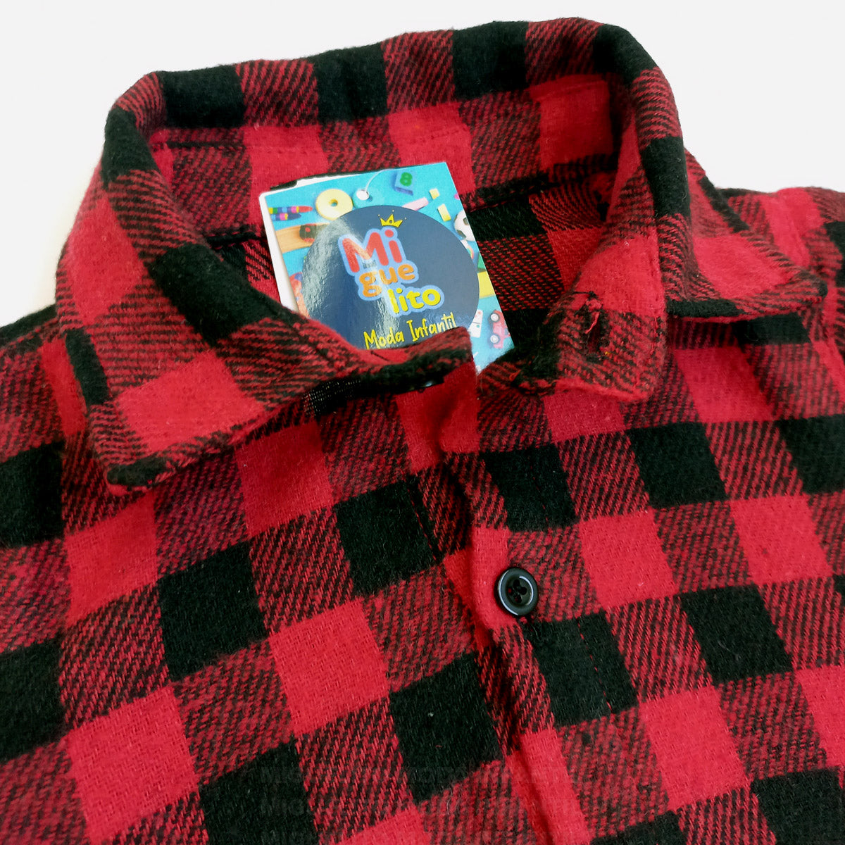 Body  Bebê Menino Manga Longa Estampa Xadrez Flanelado 0 a 11 meses (Atacado)