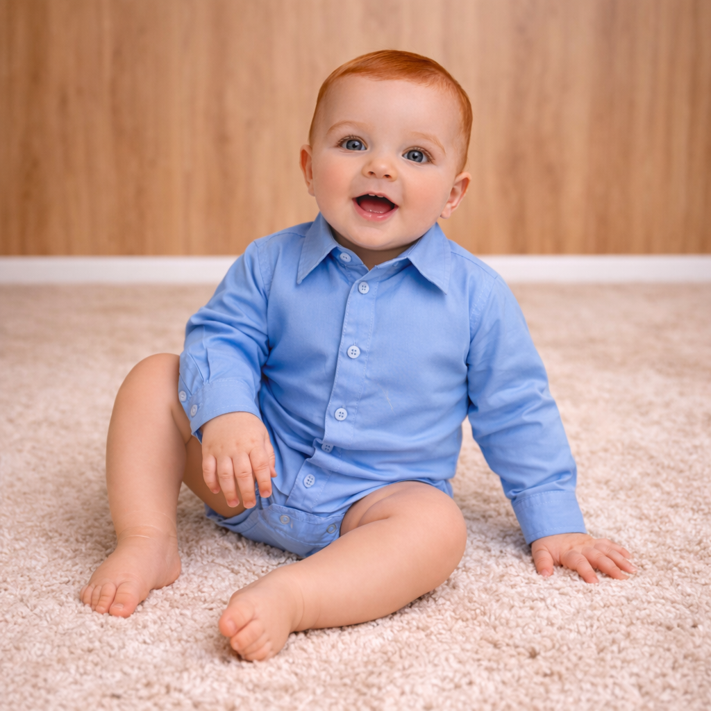 Body Social infantil Manga Longa Batizado Varias cores