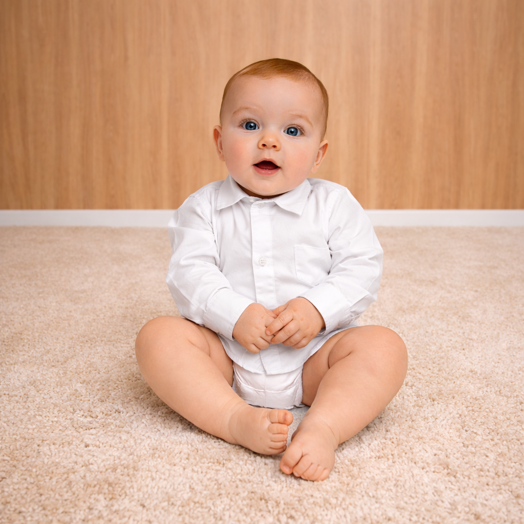 Body Social infantil Manga Longa Batizado Varias cores