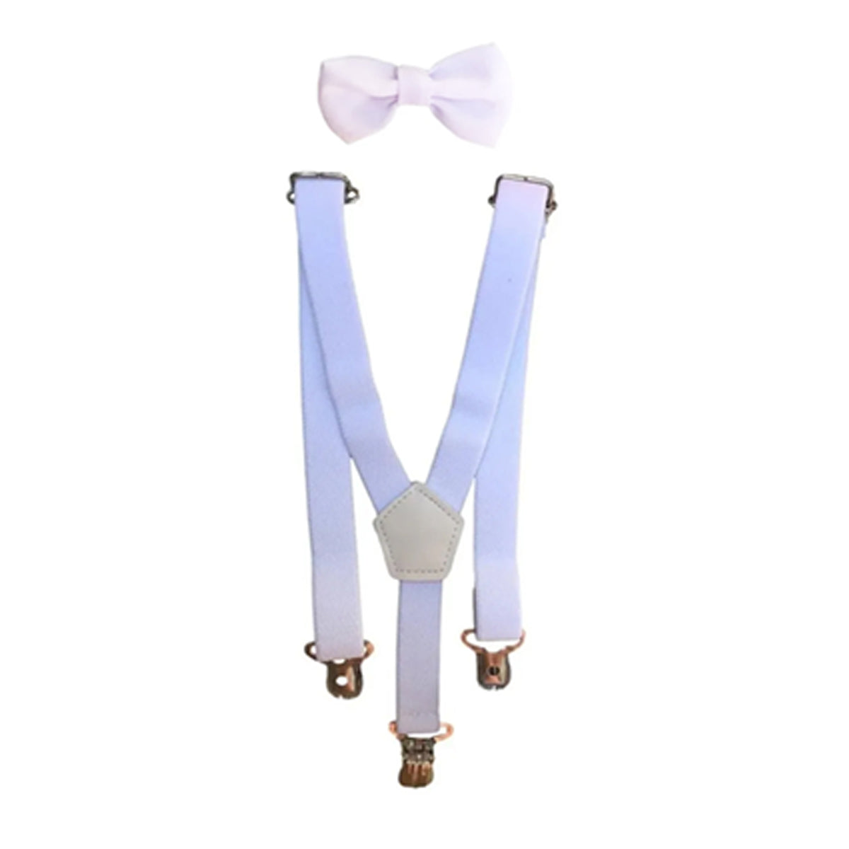 Kit 4 peças Sapato Mocassim + Calça + Gravata Borboleta + Suspensório 1 a 8 anos (Atacado)