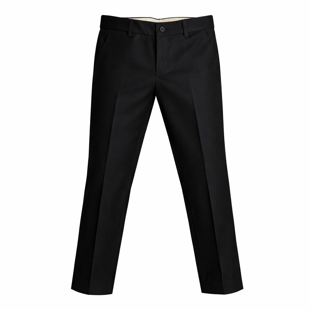 Calça Oxford Social Premium Preto – Corte Slim Moderno