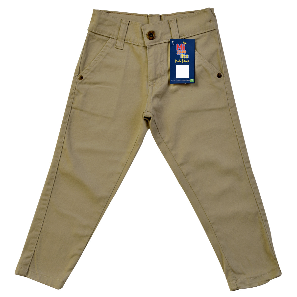 Calça Sarja  Infantil Bolso Faca  Várias Cores P ao 16 anos (Atacado)