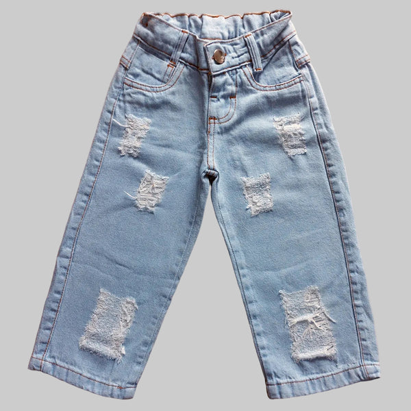 Calça Infantil Wid Leg Jeans Feminina Envio Já